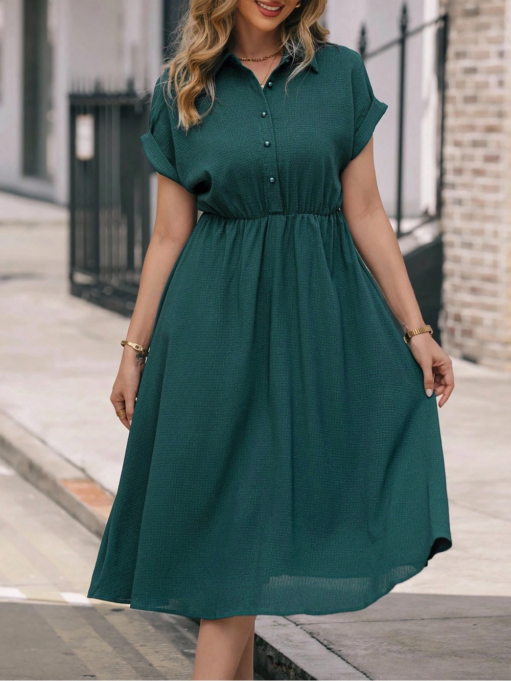SHEIN Emerald Green Dress - EUC
